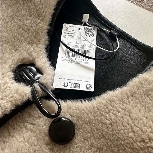 Mango Faux Shearling Coat - Picture 6 of 9